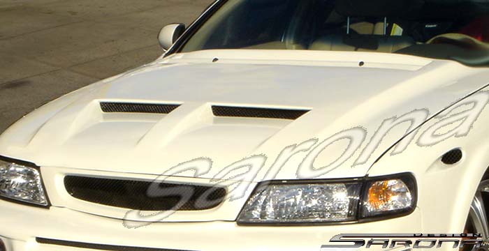 Custom Nissan Maxima Hood  Sedan (1995 - 1999) - $1290.00 (Manufacturer Sarona, Part #NS-006-HD)